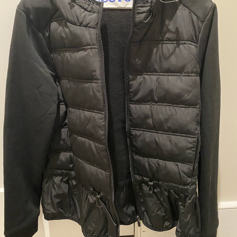 Peplum Zipup Puffer